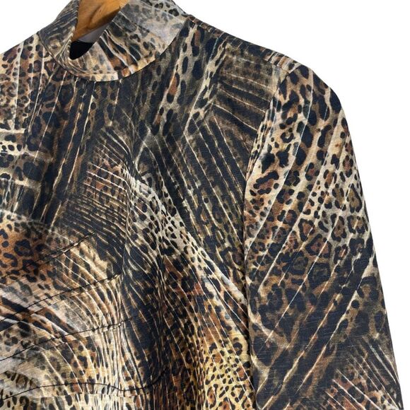 Carlisle Catwalk Camo Animal Print Pencil Cocktail Dress Size 4 - Picture 3 of 13